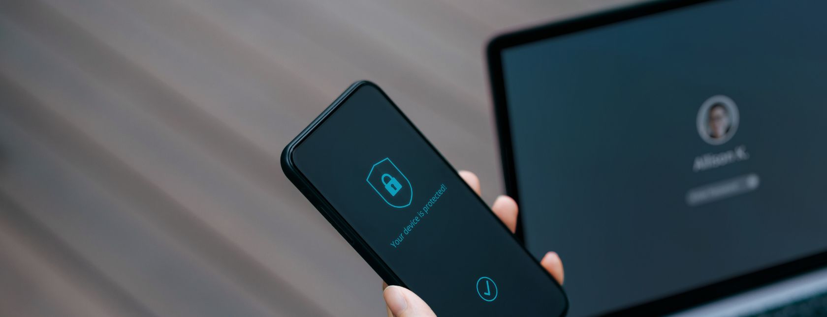 Privacy protection, internet and mobile security concept