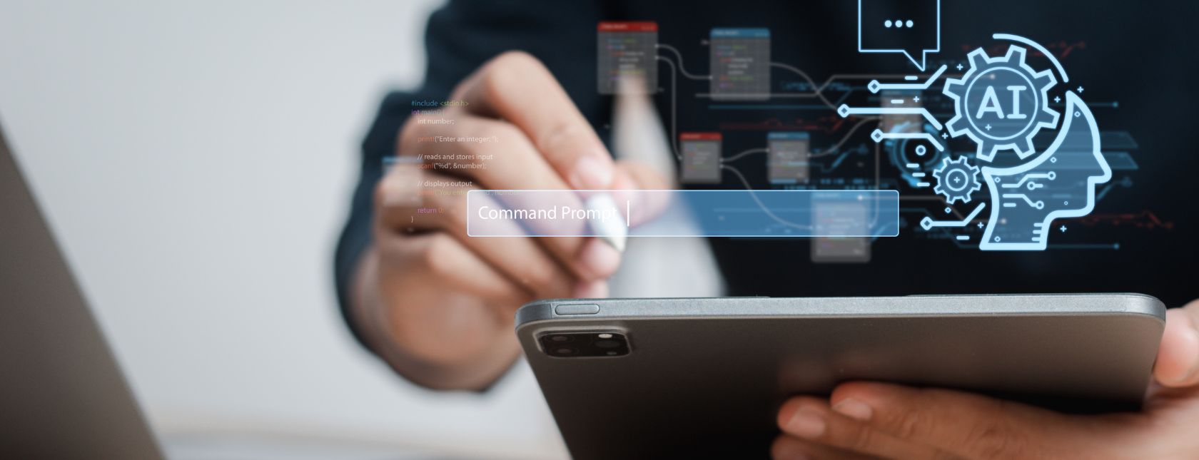 artificial intelligence management concept