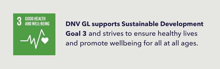 DNV GL supports SDG 3