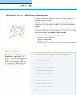 Self assessment tool